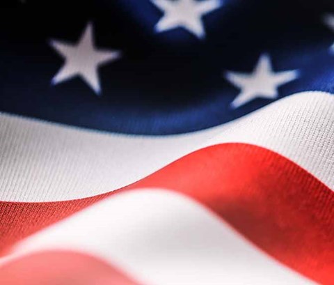 abstract image of american flag