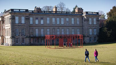 The exterior of Calke Abbey